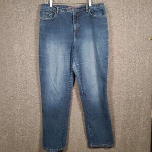 Gloria Vanderbilt Amanda Women's Medium Wash Jeans Size 16 Straight Legged